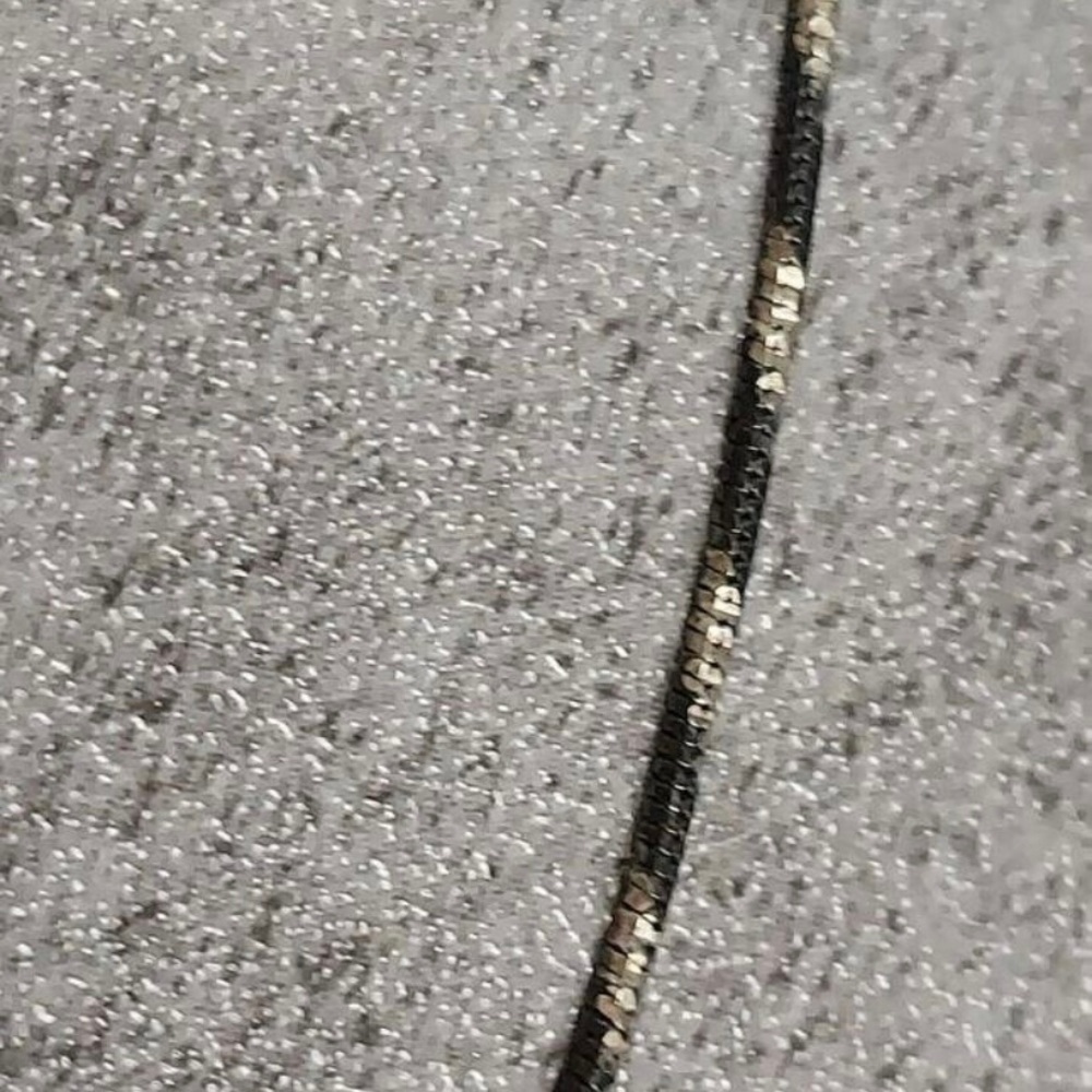 Sterling Silver Oxidized Round Box Chain Necklace - Picture 4 of 5